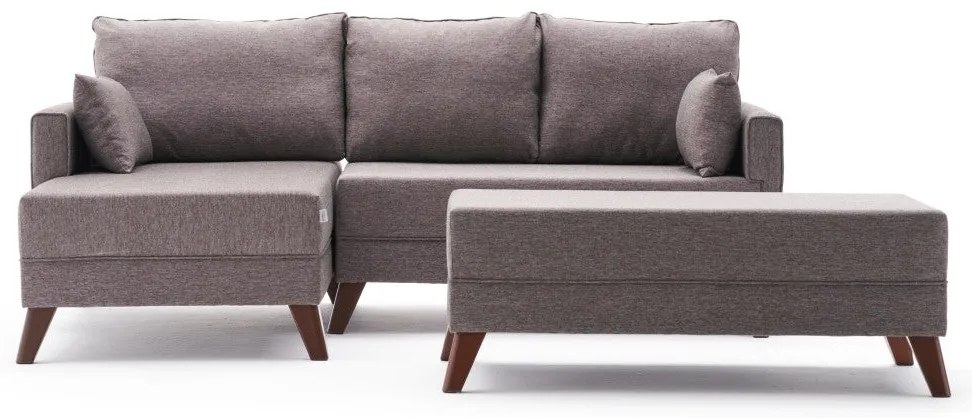Sofá-Cama de Canto Bella – Castanho – 205 cm Largura x 85 cm Altura x