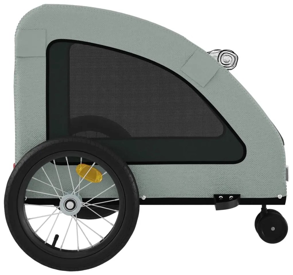 Reboque bicicleta animais tecido oxford/ferro cinzento
