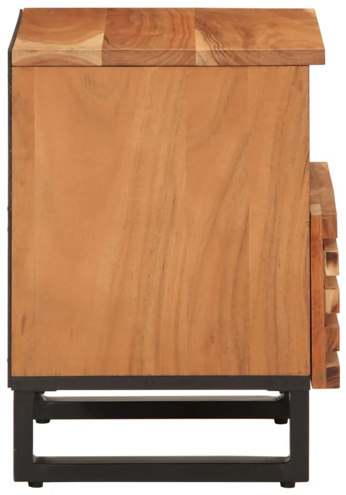 Mesa de cabeceira 40x34x46 cm madeira de acácia maciça