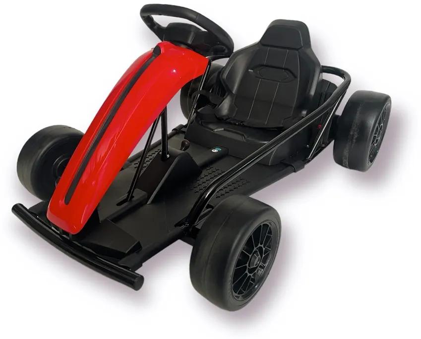 Kart elétrico Infantil drift Go-Kart, potência 24V Vermelho