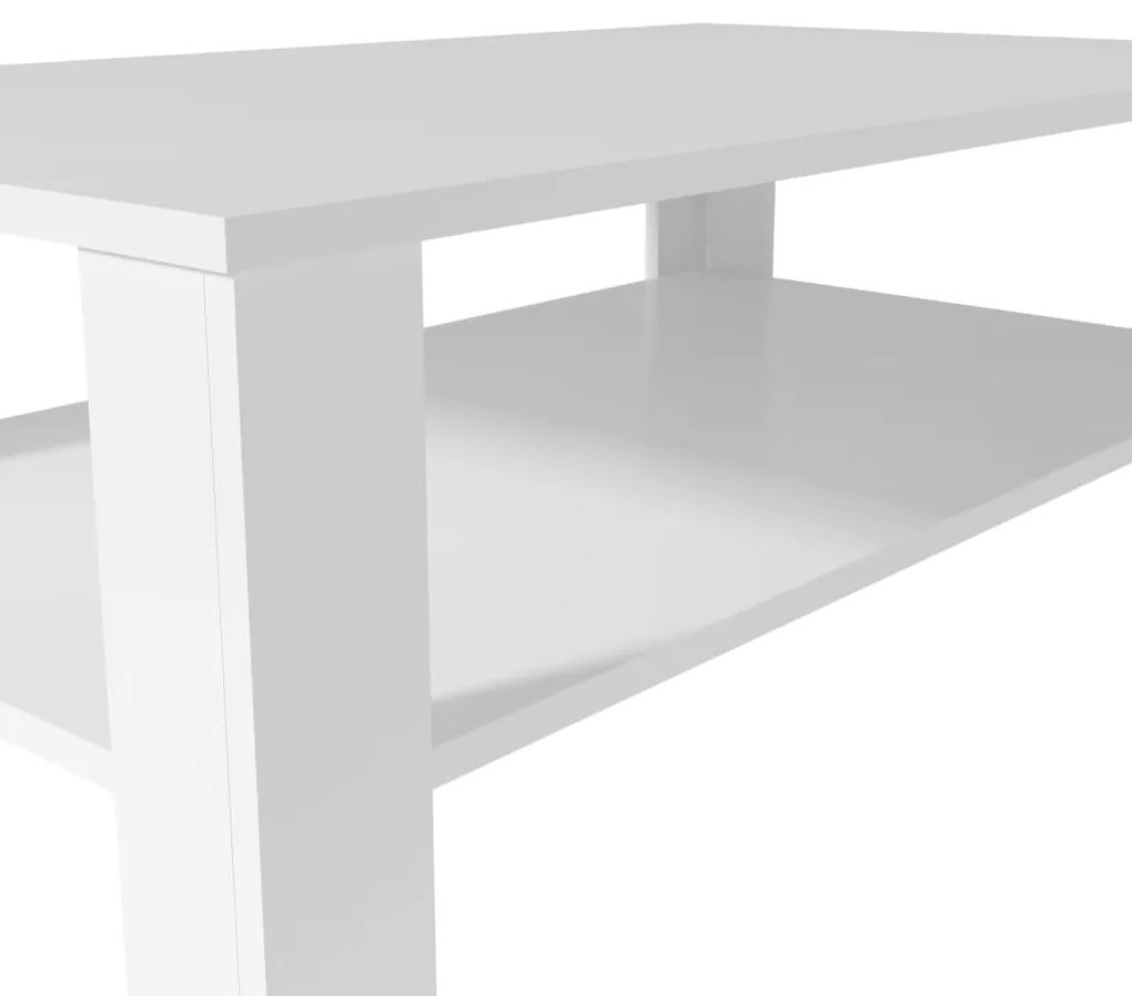 Mesa de centro em aglomerado 100x59x42 cm branco