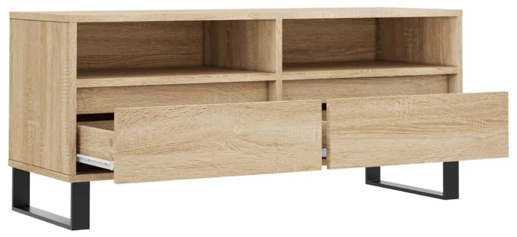 Móvel p/ TV 100x34,5x44,5 cm derivados madeira carvalho sonoma