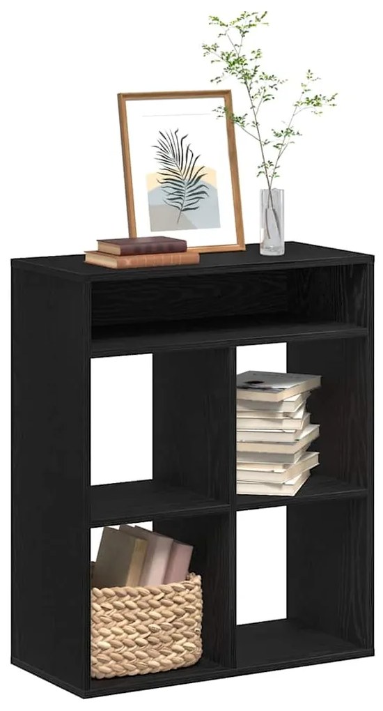 vidaXL Estante preto 66x31x80 cm derivados de madeira