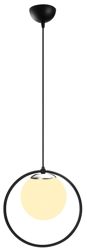 Candeeiro Chandelier Dolunay – Preto e Branco – 26 x 15 cm
