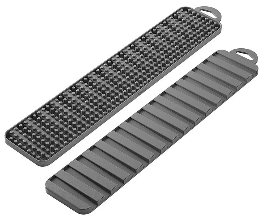 Escorredor de Louça Metaltex Gravity slim Cinzento PEVA (40 x 8 cm)