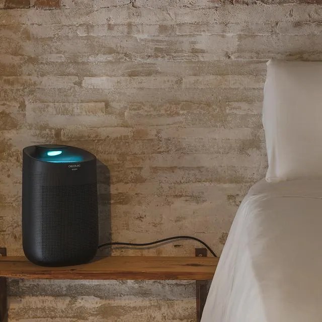 Desumidificador Cecotec BigDry 3000 PureLight Preto elétrico silencioso até 750 ml/dia, tanque de 1 litro, 3 processos de filtração, 3 velocidades, po
