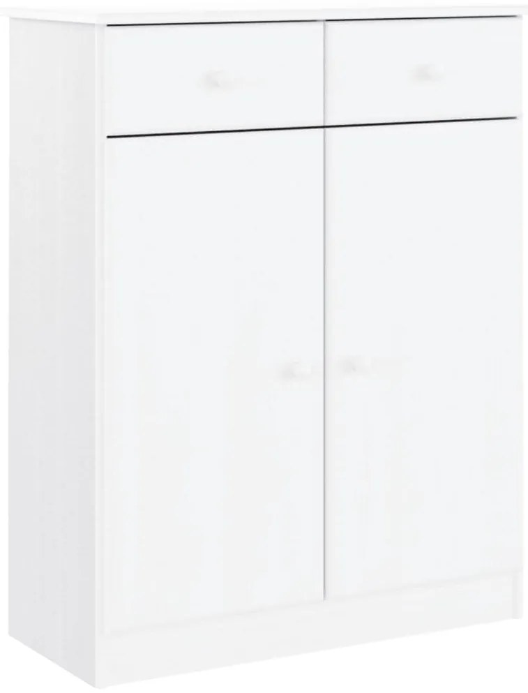 Aparador ALTA 77x35x188 cm madeira de pinho maciça branco
