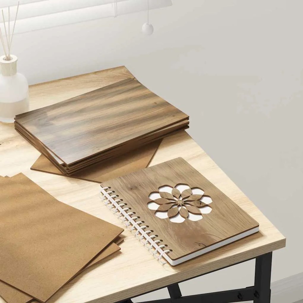 vidaXL Painéis de Decoração 50 pcs Carvalho Artesanal