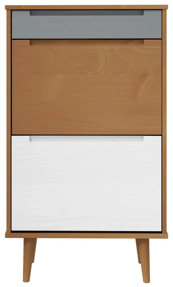 Sapateira MOLDE 59,5x35x103 cm pinho maciço castanho