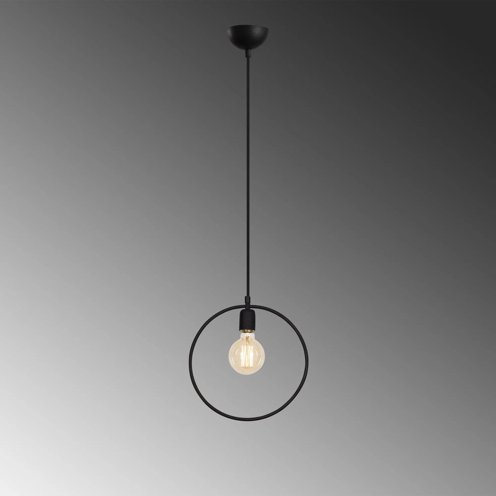 Candeeiro Geonni – Preto – 30 x 6 cm