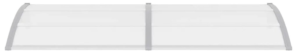 Toldo para porta 240x75 cm PC cinzento e transparente