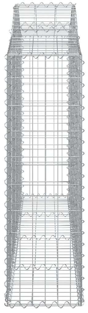 Cestos gabião arqueados 13 pcs 200x30x100/120 ferro galvanizado