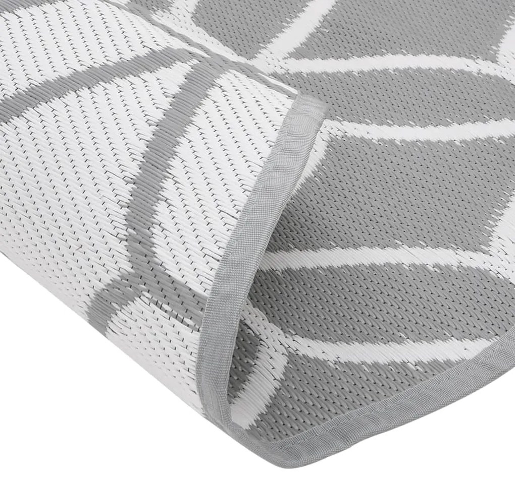 Tapete de exterior Ø120 cm ARAKIL PP cinzento
