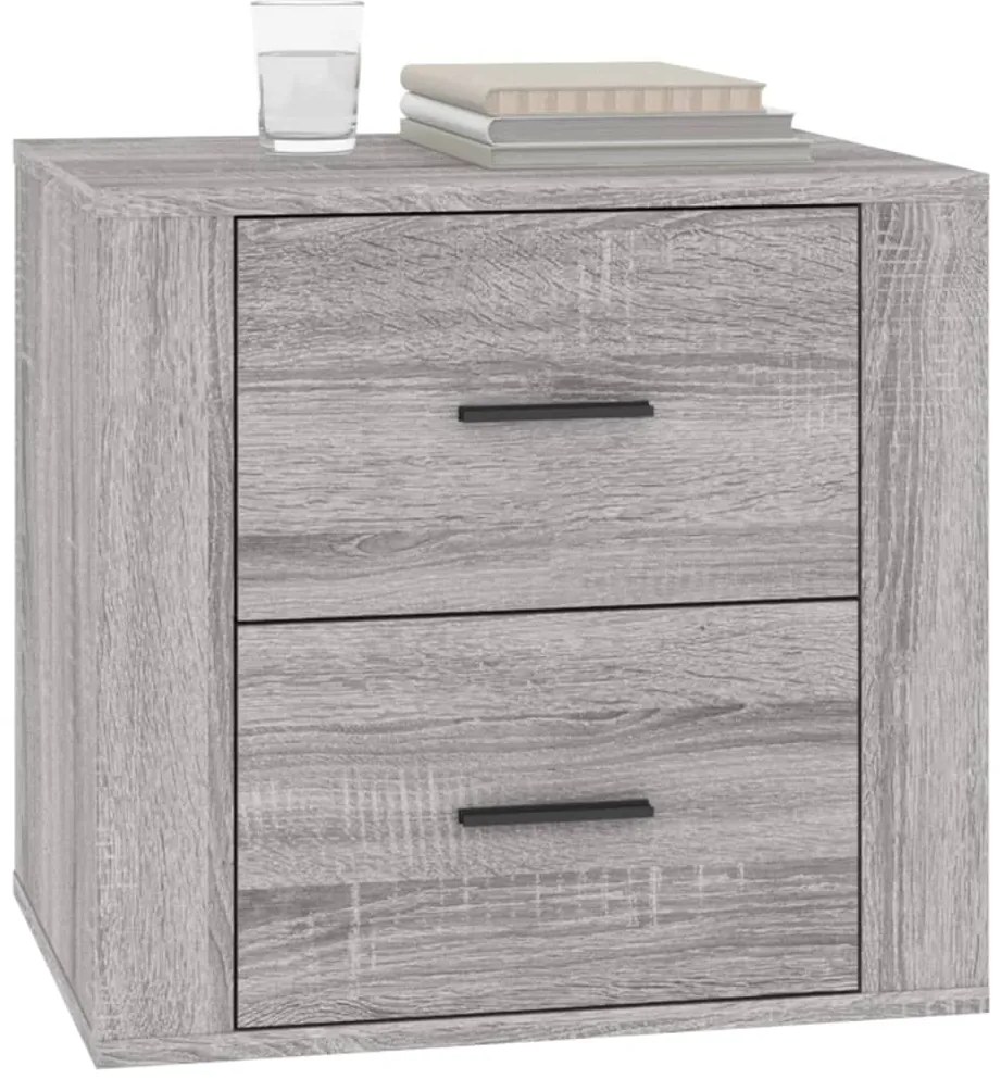 Mesa de cabeceira 50x39x47 cm sonoma cinzento