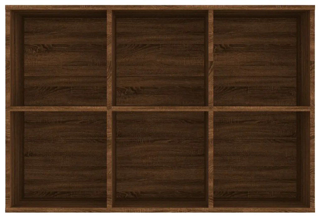 Estante/aparador 66x30x98cm derivados madeira carvalho castanho