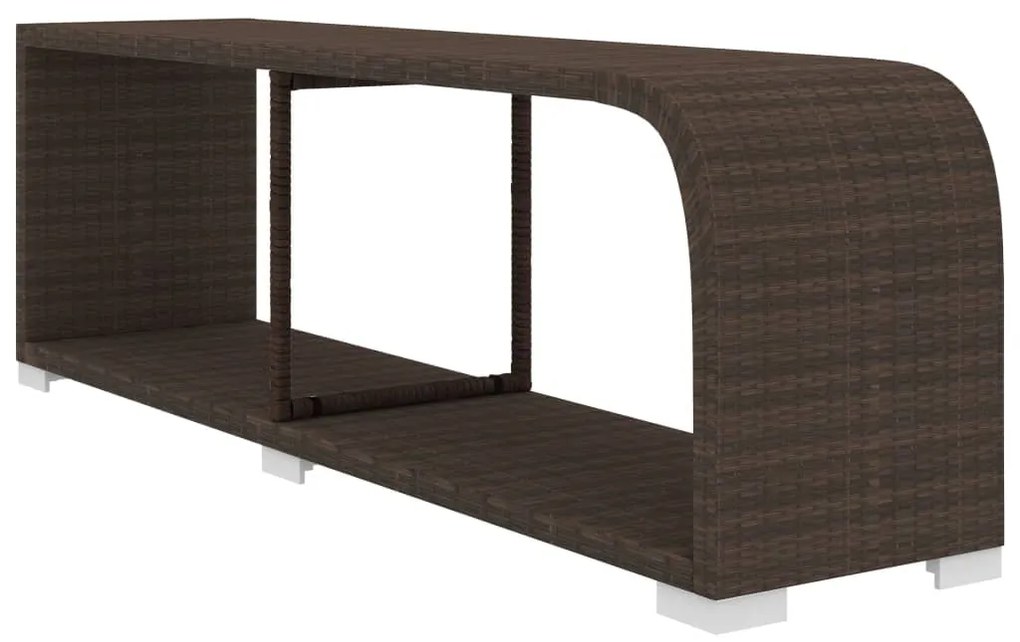 10 pcs conjunto lounge jardim c/ almofadões vime PE castanho