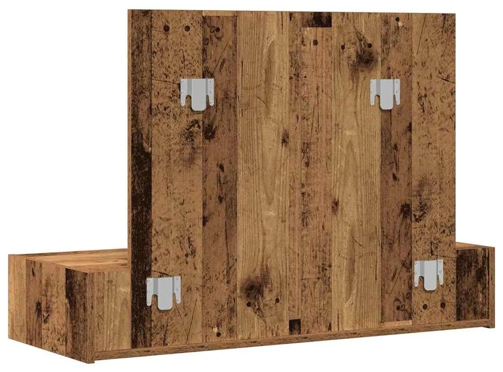 Mesa de Cabeleireiro Suspensa - Madeira Vintage - 100x40x70 cm