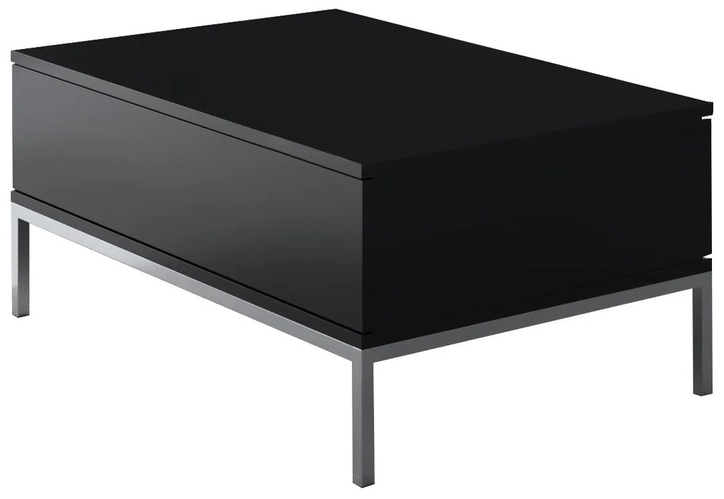 Conjunto de Mobiliário de Sala Lord – Preto e Prateado – TV Stand: 180