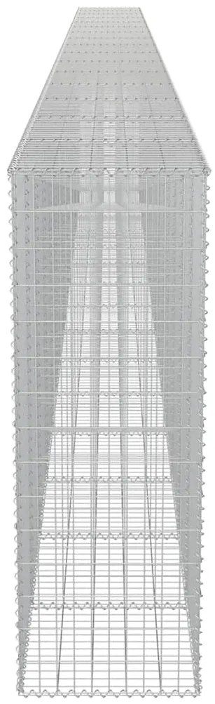 Muro gabião com tampas aço galvanizado 900x50x150 cm