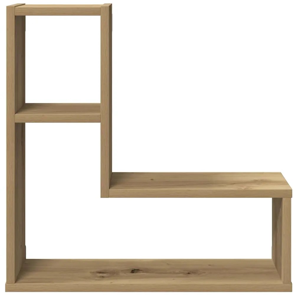 Prateleiras cubo 2 pcs derivados de madeira carvalho artisiano