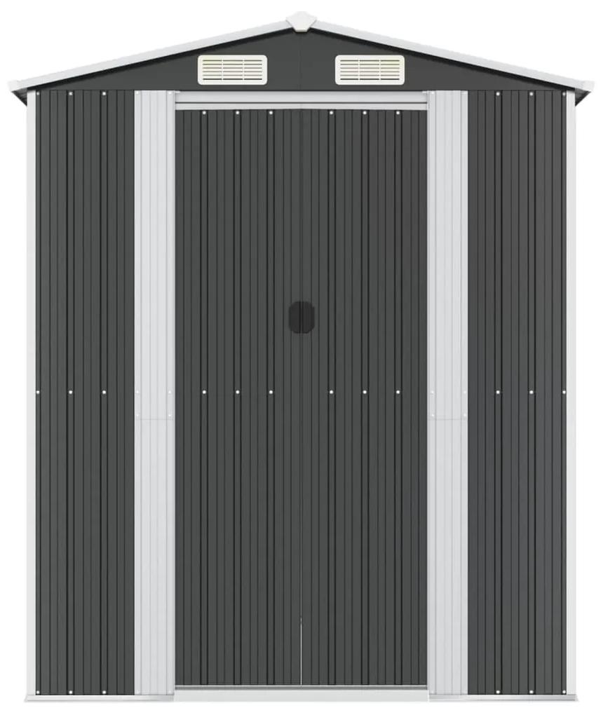Abrigo de jardim 192x772x223 cm aço galvanizado antracite
