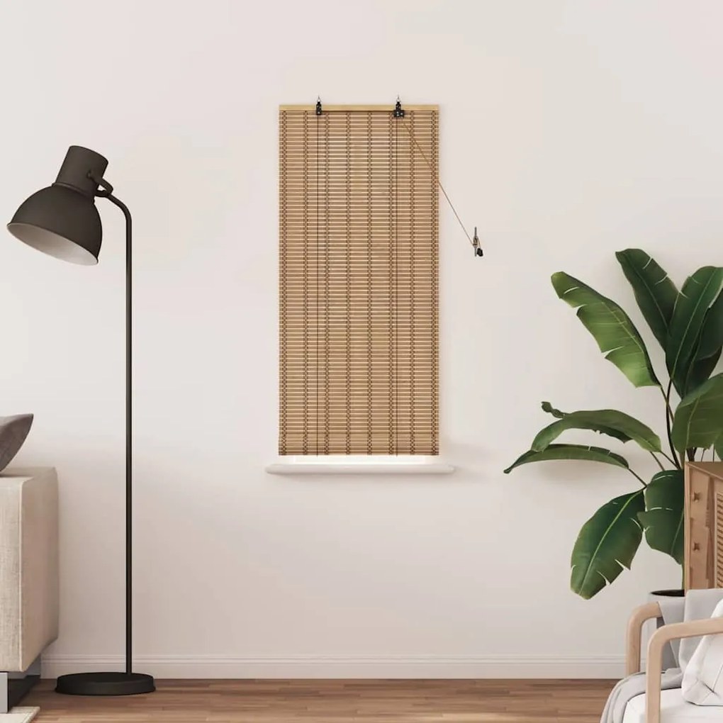 Persianas e Sombras de Janela Marrom Claro 60 x 160 cm Bambu