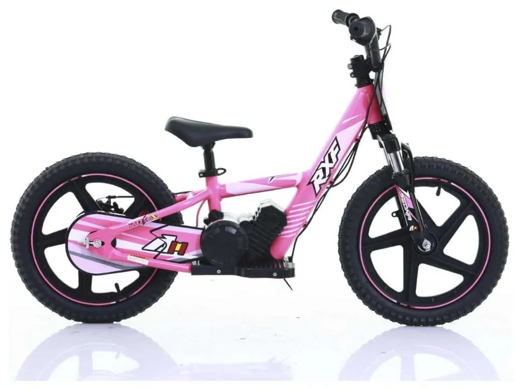 Bicicleta elétrica infantil 250W 16” pro Roan RXF Sedna Rosa