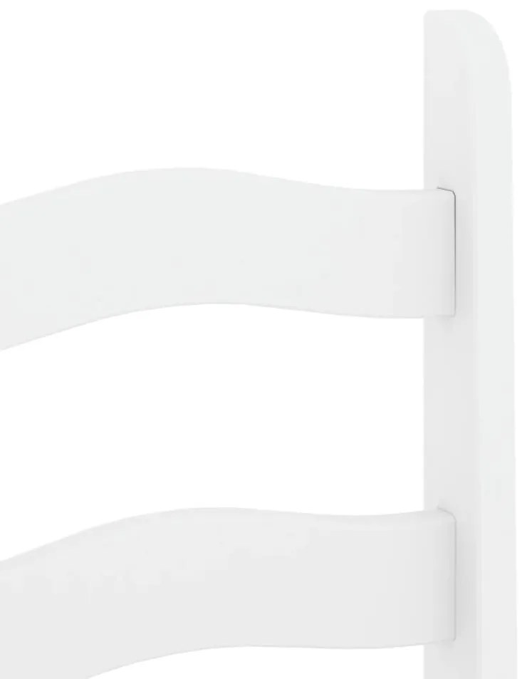 Cadeiras de jantar 2 pcs Corona 42x47x107cm pinho maciço branco
