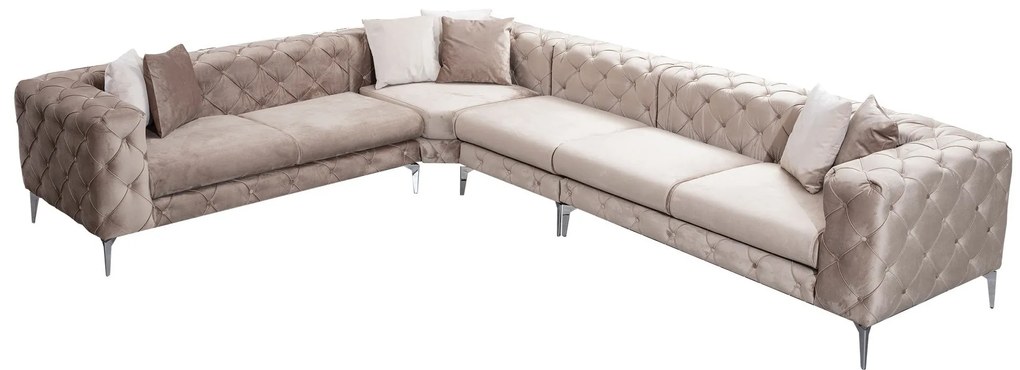 Sofá de Canto Como – Bege – 310 cm x 73 cm x 270 cm