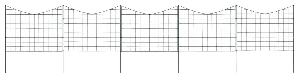 Conj. painéis vedação p/ jardim arqueado baixo 77,5x64 cm verde