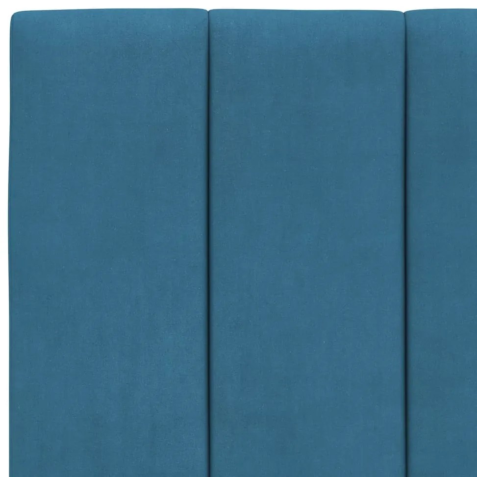 Cama com colchão 80x200 cm veludo azul