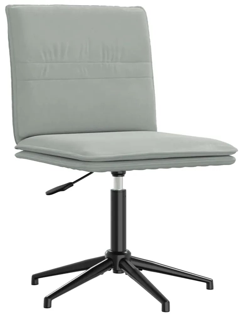 Cadeiras de jantar 2 pcs veludo cinzento-claro