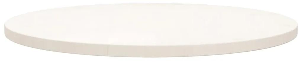 Tampo de mesa pinho maciço Ø70x2,5 cm branco