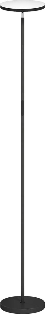 HOMCOM Luminária de Chão RGB Uplighter, lâmpada dimável com controle remoto &amp; controle por toque, cabeça giratória 350°, Preto | Aosom Portugal
