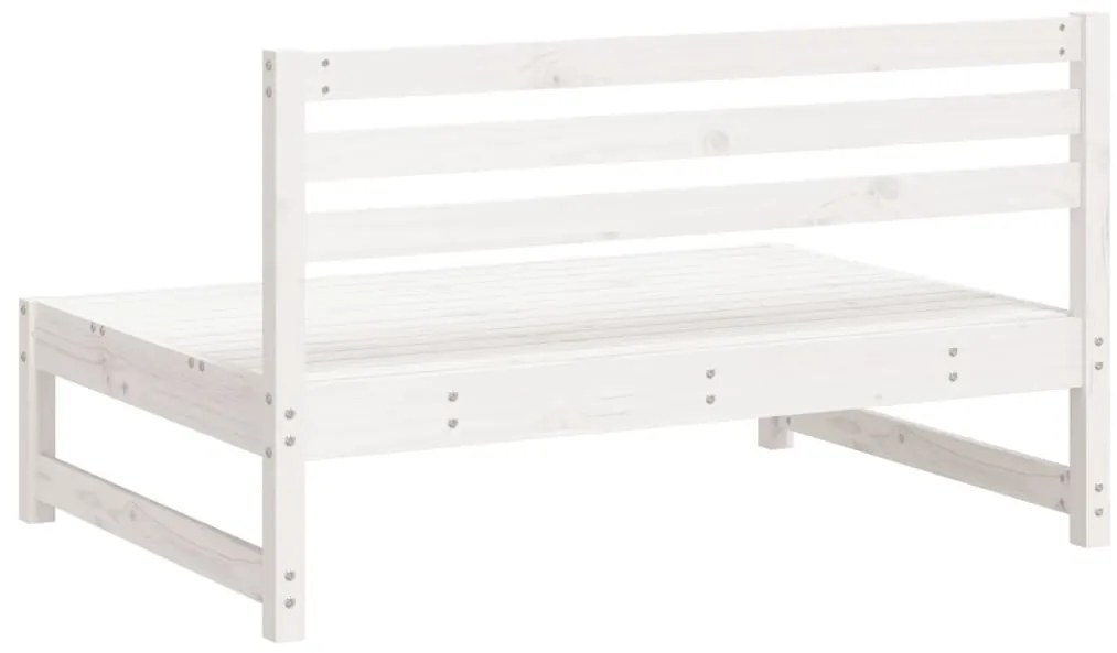 Sofás de centro para jardim 2 pcs 120x80 cm pinho maciço branco
