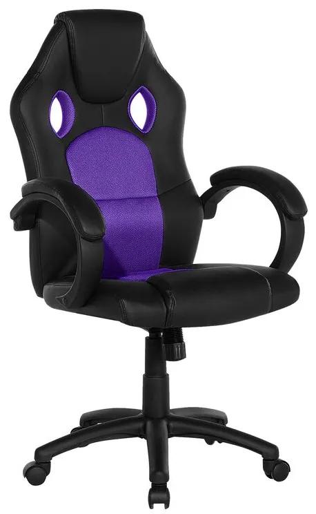 Cadeira de escritório giratória violeta REST Beliani