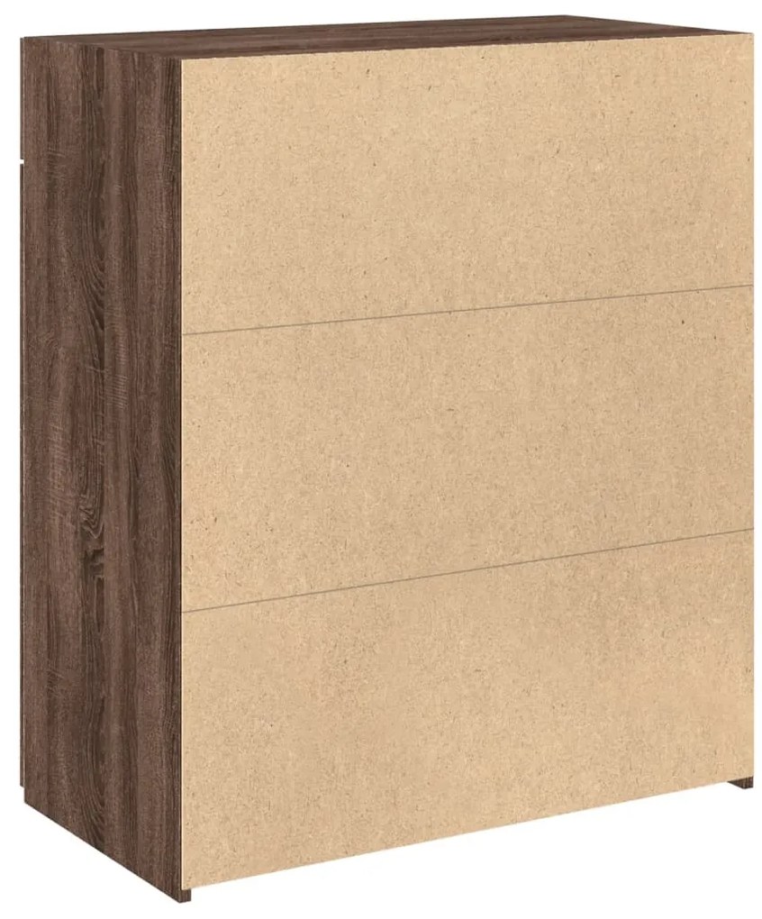 Aparador 80x42,5x93 cm derivados de madeira carvalho castanho