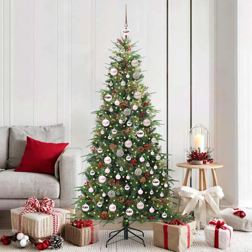 vidaXL Árvore de Natal Articulada Artificial Verde 180 cm PE e PVC