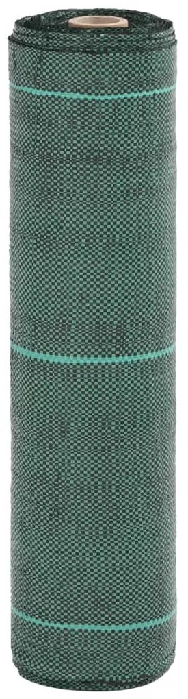 vidaXL Tela para ervas daninhas 0,5x200 m PP verde