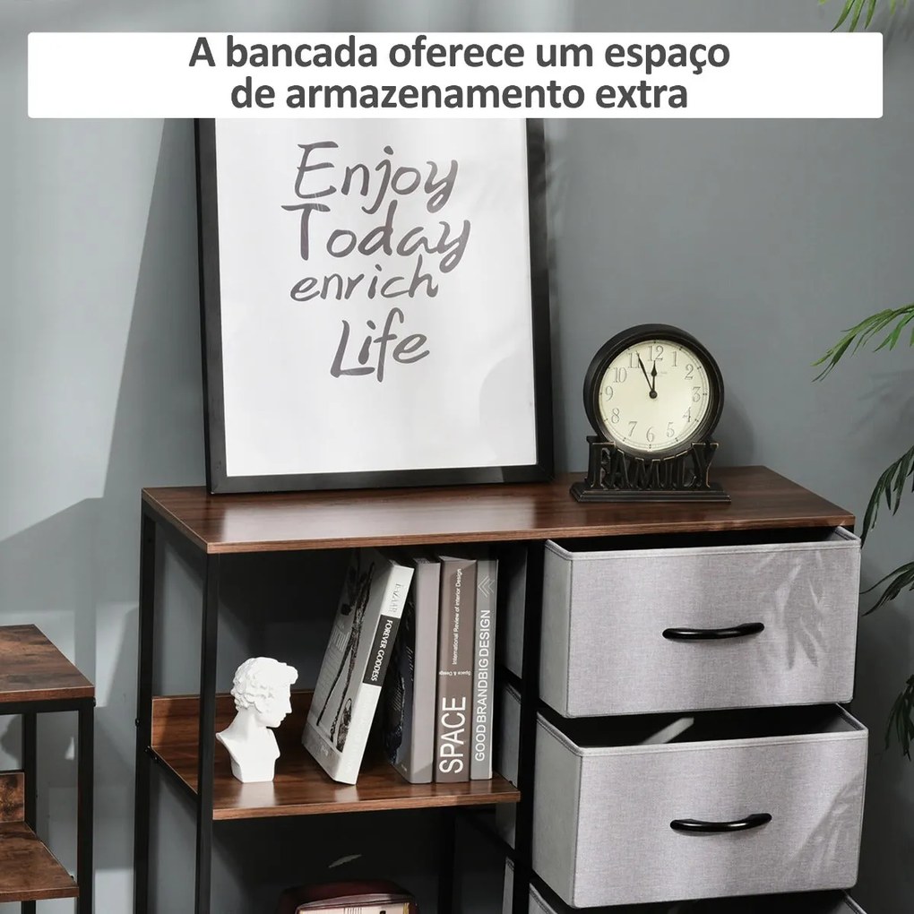 Móvel Line - Cinza Claro - Design Rústico