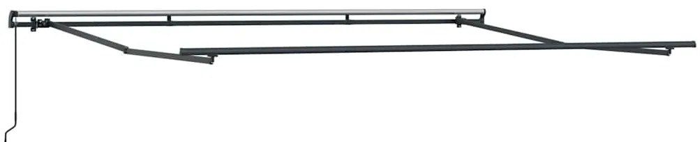 Toldo retrátil manual 400x300 cm castanho