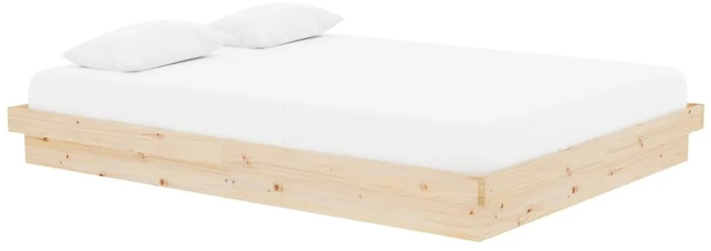 Estrutura de cama king 150x200 cm madeira maciça