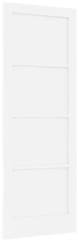 Porta Interna "ORKDAL" Branca 78x211x4 cm Porta de Madeira Sólida de P