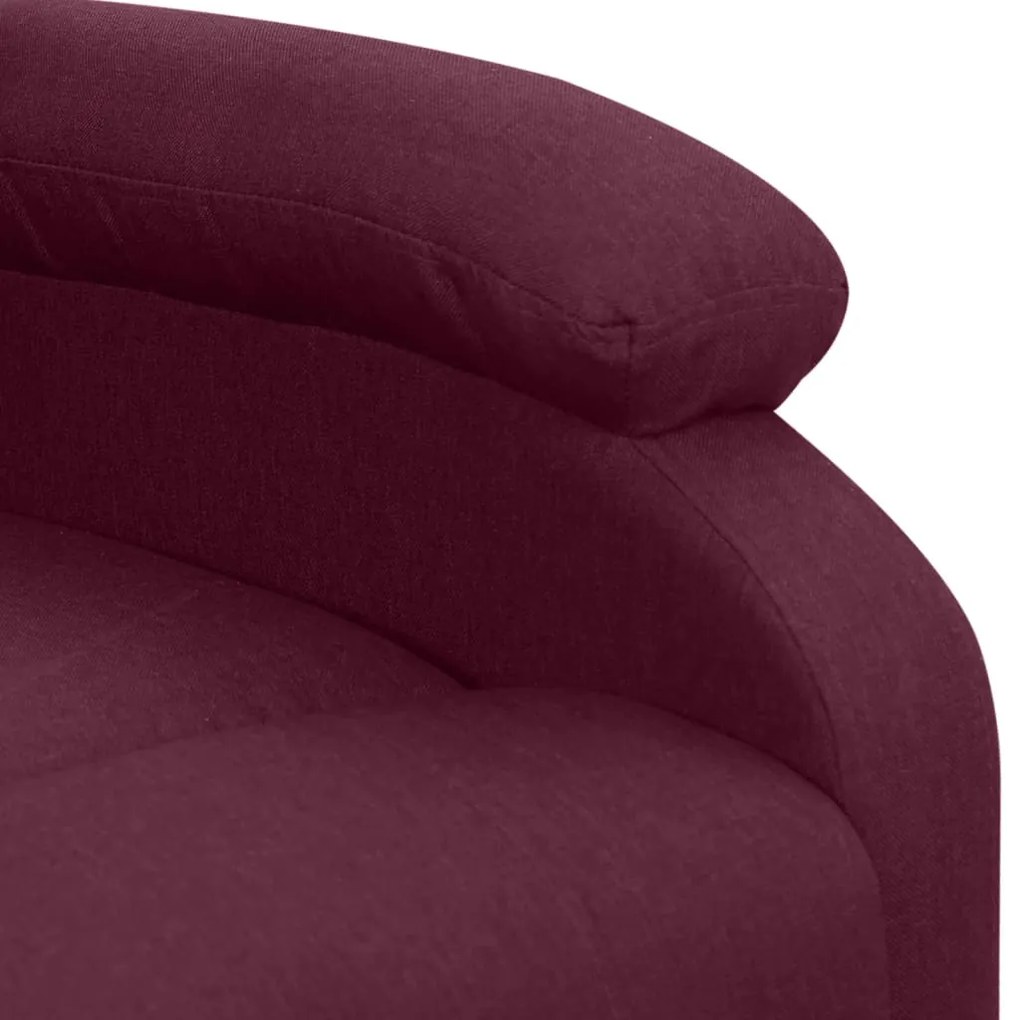 Poltrona elevatória de massagens tecido roxo