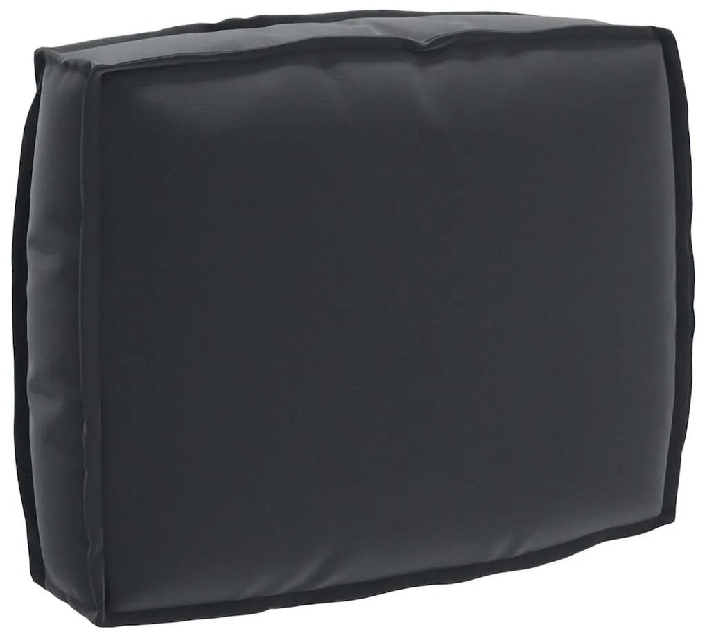 Almofada de Encosto Preta 50x40x12 cm em Tecido Oxford