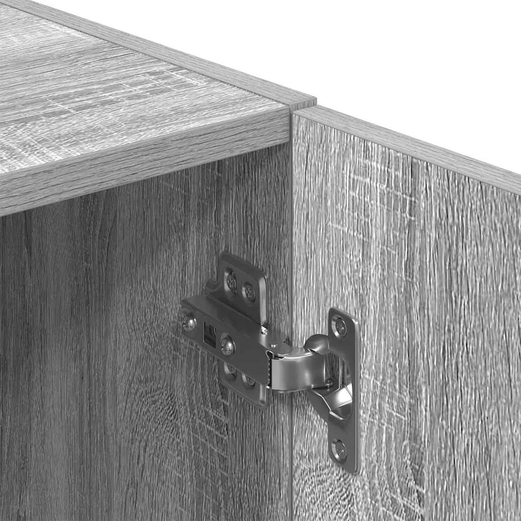 3 pcs armário de cozinha conjunto deriv. madeira cinza sonoma
