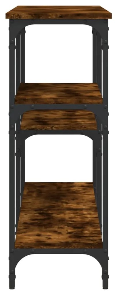 Mesa consola 160x29x75 cm derivados de madeira carvalho fumado