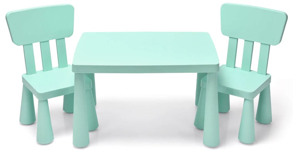 Conjunto de mesa e cadeira multiatividades infantil - cinza