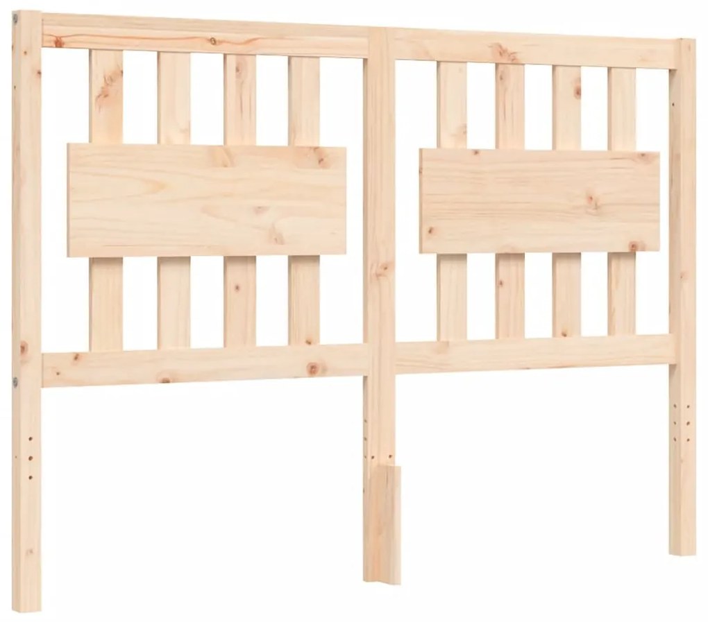 Cama sem colchão 140x200 cm madeira de pinho maciça