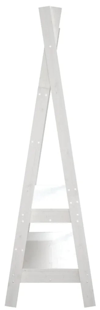 Suporte para roupas 100x45,5x150 cm madeira pinho maciça branco